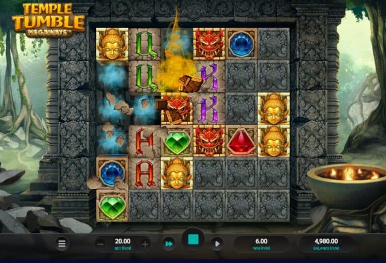 Screenshot 1 van Temple Tumble Megaways
